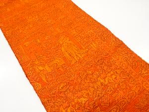 エジプト壁画模様織り出し　名古屋帯